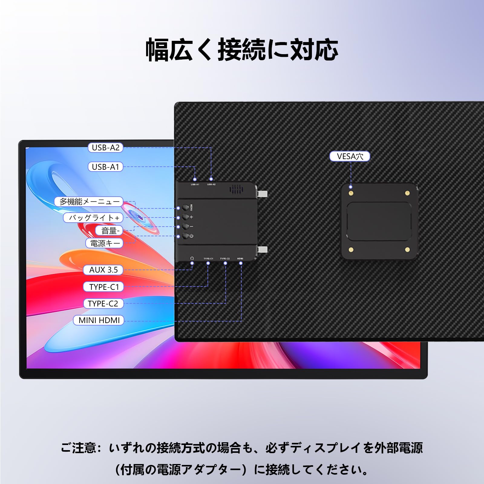 Amazon.co.jp: Laptomo D1 Mobile Monitor, 23.8 Inches, 2K QHD